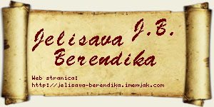 Jelisava Berendika vizit kartica